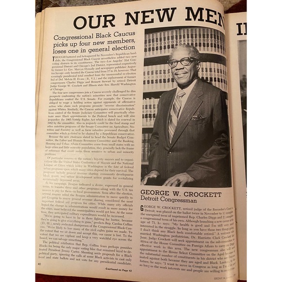 January 1981 Ebony MagazIne  with Featured Cover, “Ebony Interview: Billy Dee - Picture 6 of 16